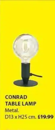 JYSK Conrad Table Lamp offer