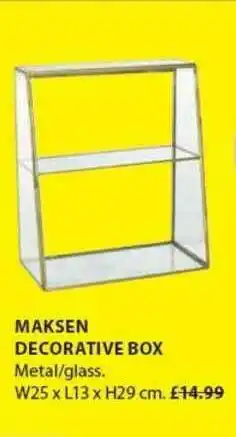 JYSK Maksen Decorative Box offer