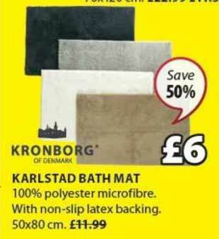 JYSK Karlstad Bath Mat Kronborg offer