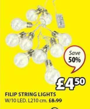 JYSK Filip String Lights offer