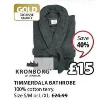 JYSK Timmerdala Bathrobe Kronborg offer