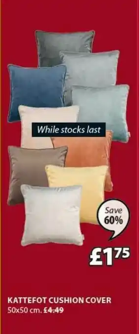 JYSK Kattefot Cushion Cover offer