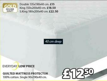 JYSK Quilted Mattress Protector offer
