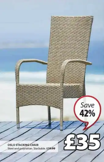 JYSK Oslo Stacking Chair offer