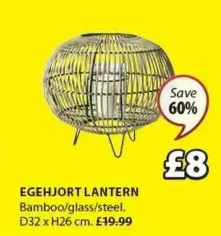 JYSK Egehjort Lantern offer