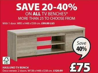 JYSK Haslund Tv Bench offer