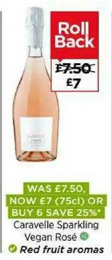 Asda Caravelle Sparkling Vegan Rosé offer