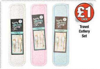 Poundland Travel Cutlery Set offer