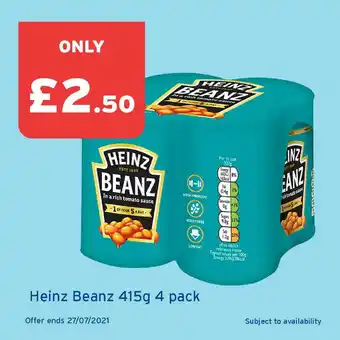 Heinz Beanz 415g 4 Pack