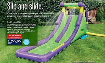 Aldi Double Water Slide offer