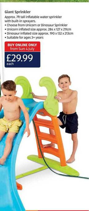 Aldi Giant Sprinkler offer