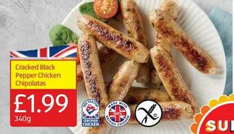 Aldi Cracked Black Pepper Chicken Chipolatas offer