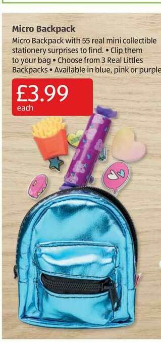 Aldi Micro Backpack offer