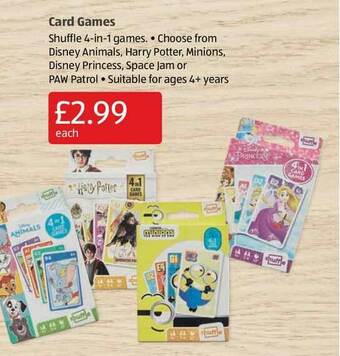 Aldi Card Games offer