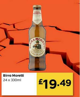 Bestway Birra Moretti offer