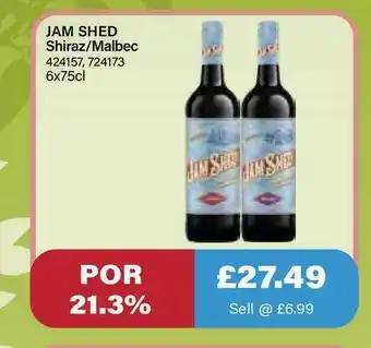 Bestway Jam Shed Shiraz-malbec offer