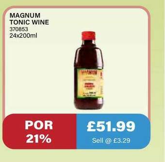 Bestway Magnum Tonic Wine offer