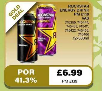 Bestway Rockstar Energy Drink offer