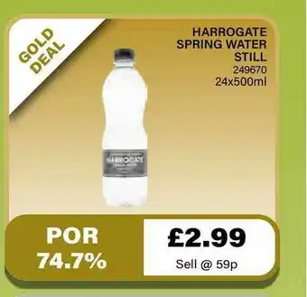 Bestway Harrogate Spring Water offer