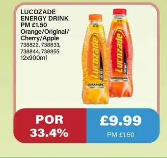 Bestway Lucozade Energy Drink offer