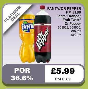 Bestway Fanta-dr Pepper offer