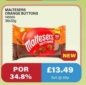 Bestway Maltesers Orange Buttons offer