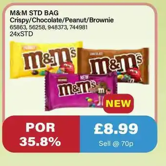 Bestway M&m Std Bag Crispy-chocolate-peanut-brownie offer