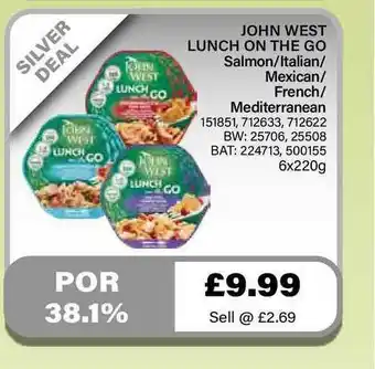 Bestway John West Lunch On The Go offer