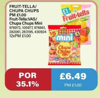 Bestway Fruit-tella - Chupa Chups offer