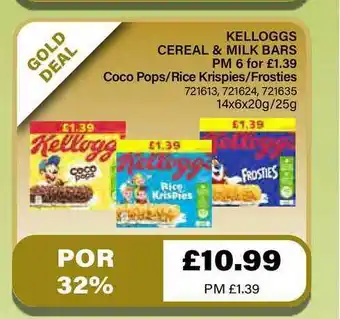 Bestway Kelloggs Cereal & Milk Bar offer