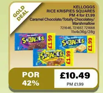Bestway Kelloggs Rice Krispies Squares offer