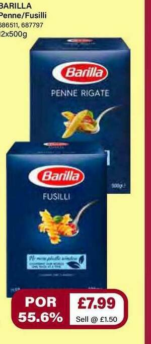 Bestway Barilla Penne-fusilli offer