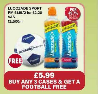 Bestway Lucozade Sport offer