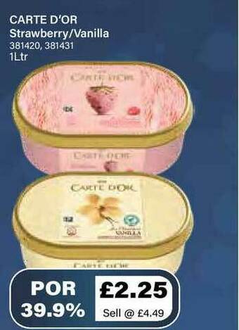 Bestway Carte D'or Strawberry-vanilla offer