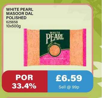 Bestway White Pearl Masoor Dal Polished offer