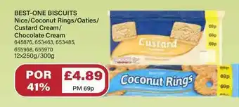 Bestway Best-one Biscuits Custard Cream offer