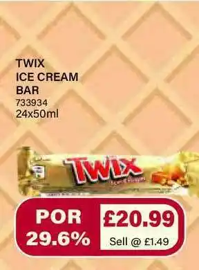 Bestway Twix Ice Cream Bar offer