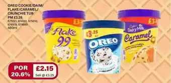 Bestway Oreo Cookie-daim-flake-caramel-crunchie Tub offer