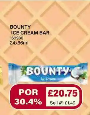 Bestway Bounty Ice Cream Bar offer