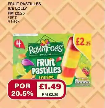 Bestway Fruit Pastilles Ice Lolly offer