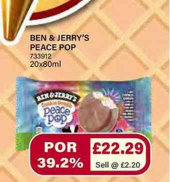Bestway Ben & Jerry's Peace Pop offer