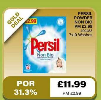 Bestway Persil Powder Non Bio offer