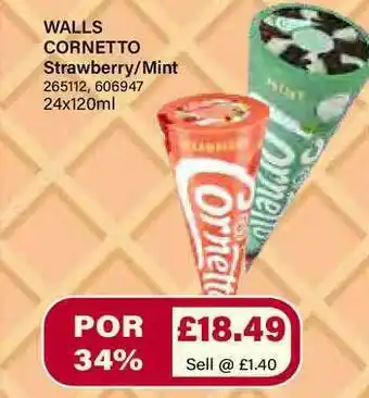 Bestway Walls Cornetto Strawberry-mint offer