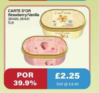 Bestway Carte D'or Strawberry-vanilla offer