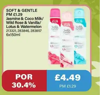 Bestway Soft & Gentle Jasmine & Coco Milk-wild Rose & Vanilla- Lotus & Watermeloen offer