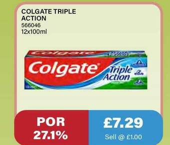 Bestway Colgate Triple Action offer