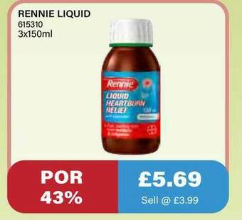 Bestway Rennie Liquid offer