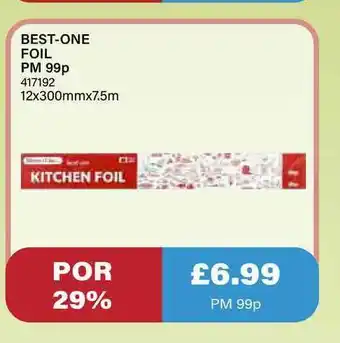 Bestway Best-one Foil Pm 99p offer