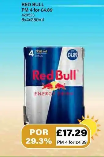 Bestway Red Bull Pm For 4 offer