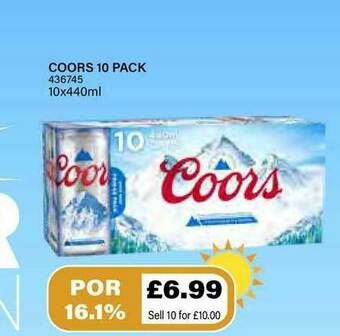 Bestway Coors 10 Pack offer